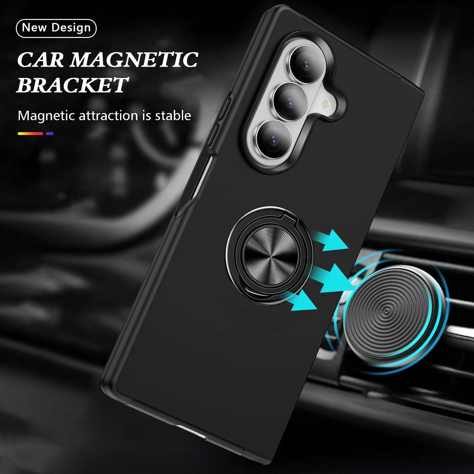 Hybrid Magnetic Invisible Ring Case for Samsung Galaxy Z Fold 7 Hybrid Magnetic Invisible Ring Case for Samsung Galaxy Z Fold 7